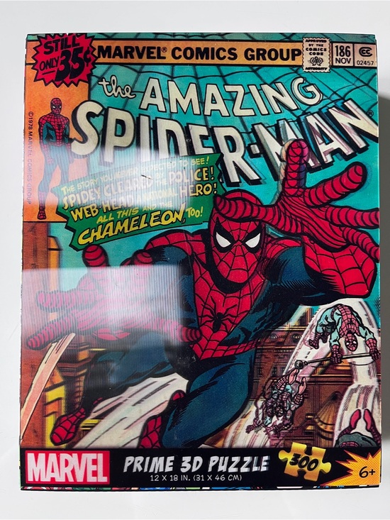 Marvel Other - Marvel Spider-Man Comic Cover 3D Lenticular Puzzle - Brand New Sealed